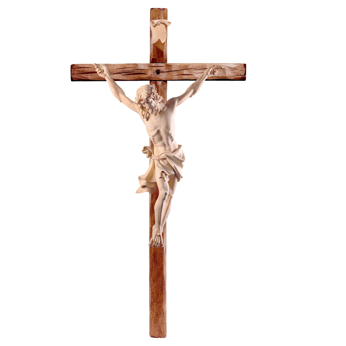 Christ of the Alps linden with straight cross