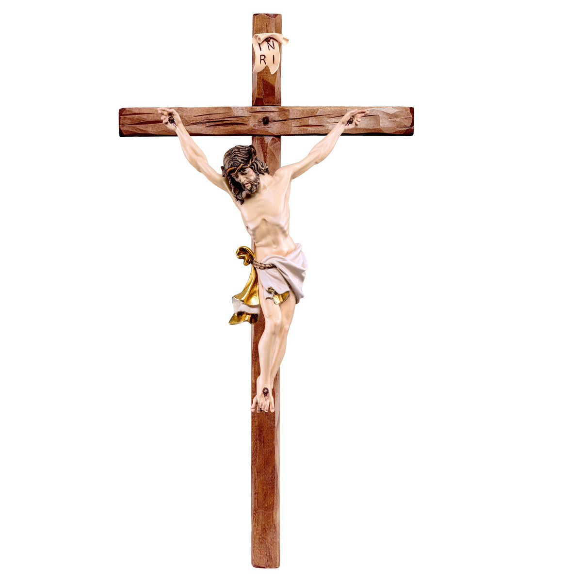 Christ of the Alps white with straight cross