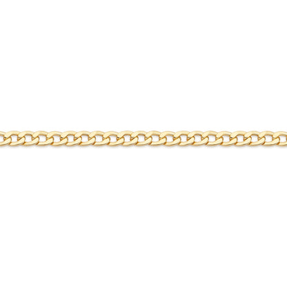 Chunky Yellow Gold Curb Chain Necklace
