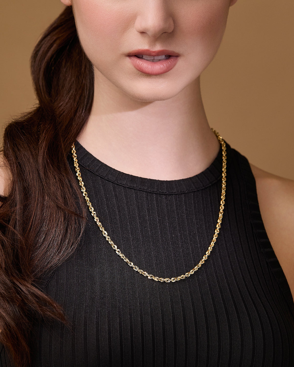 Chunky Yellow Gold Iride Chain Necklace