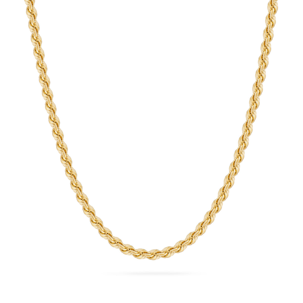 Chunky Yellow Gold Torchon Chain Necklace