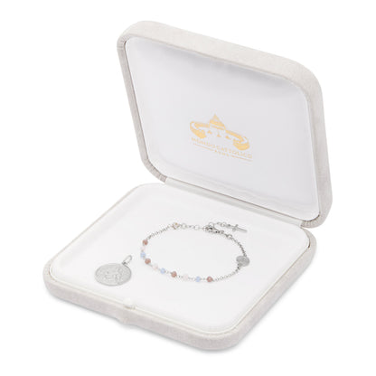 Confirmation Set Sterling Silver Medal and Bracelet
