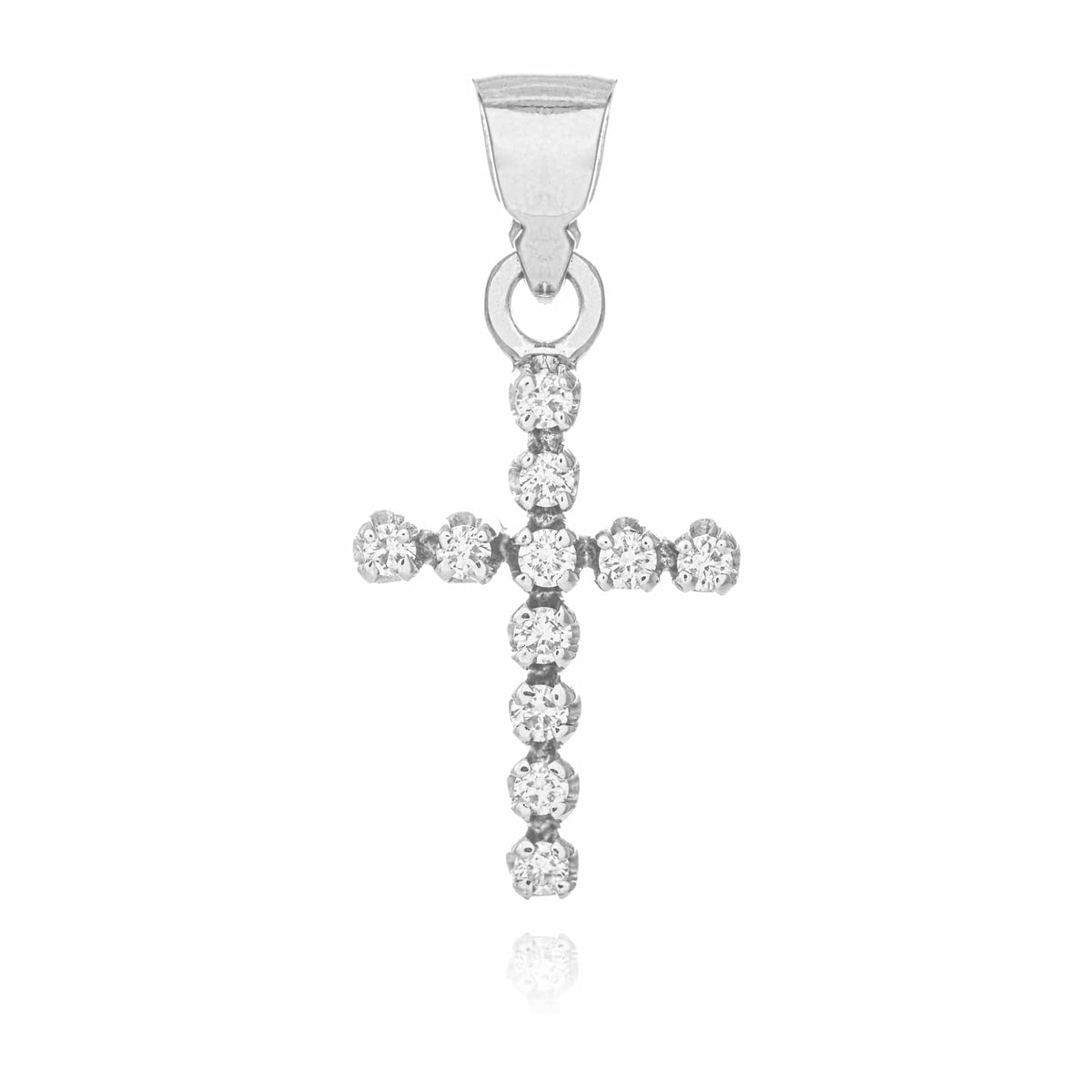Cross in White Gold and Diamonds