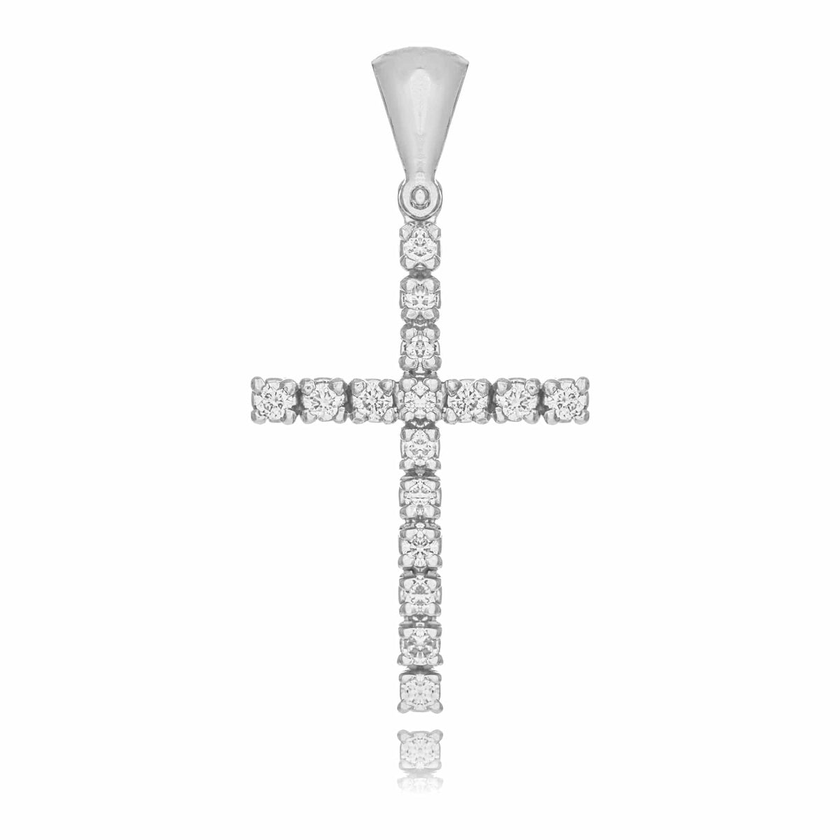 Cross White Gold and Diamonds
