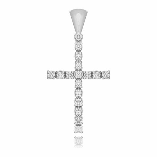 Cross White Gold and Diamonds