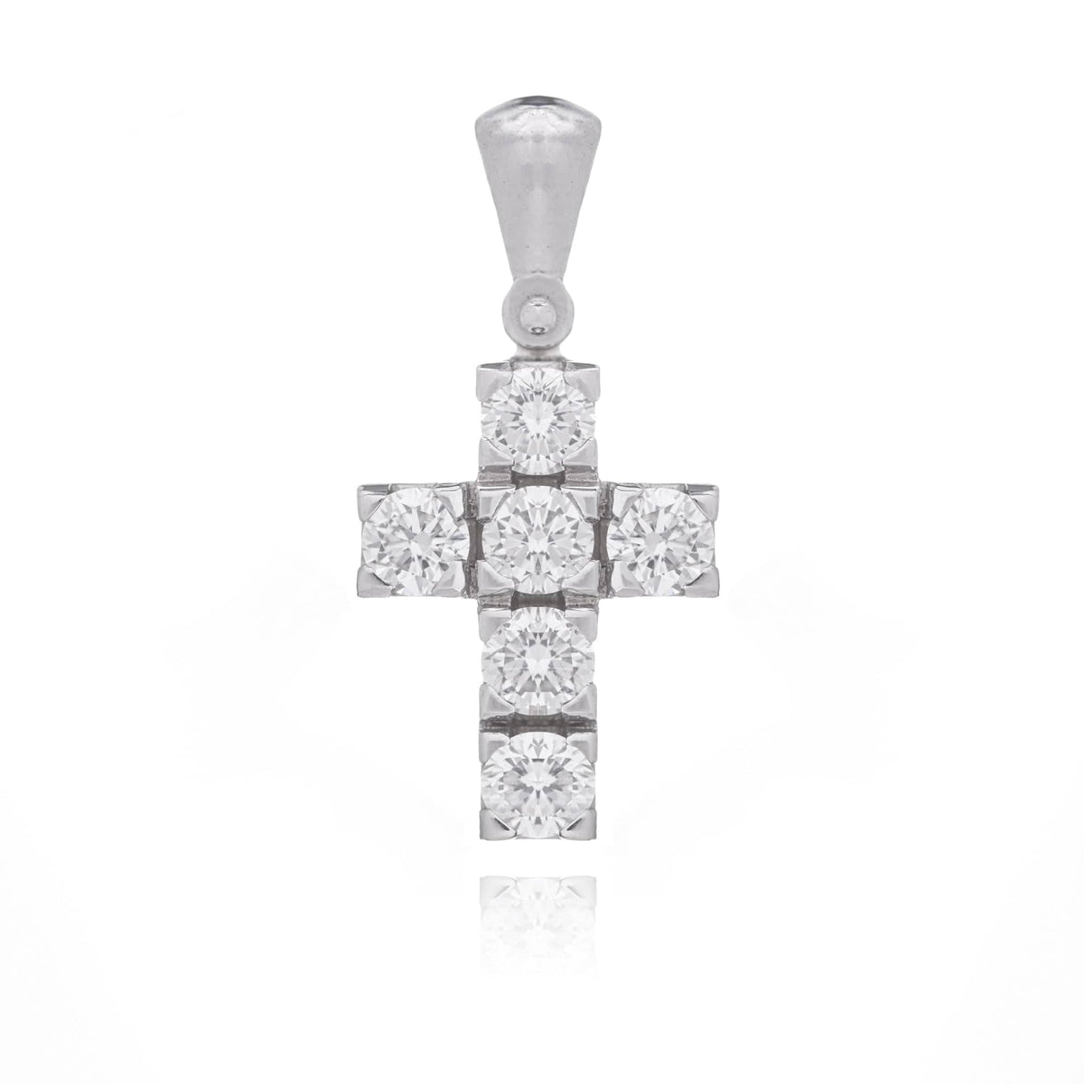 Cross White Gold and Diamonds