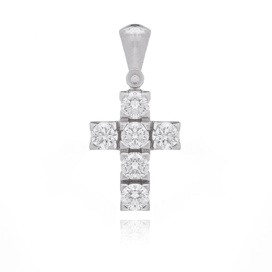 Cross White Gold and Diamonds