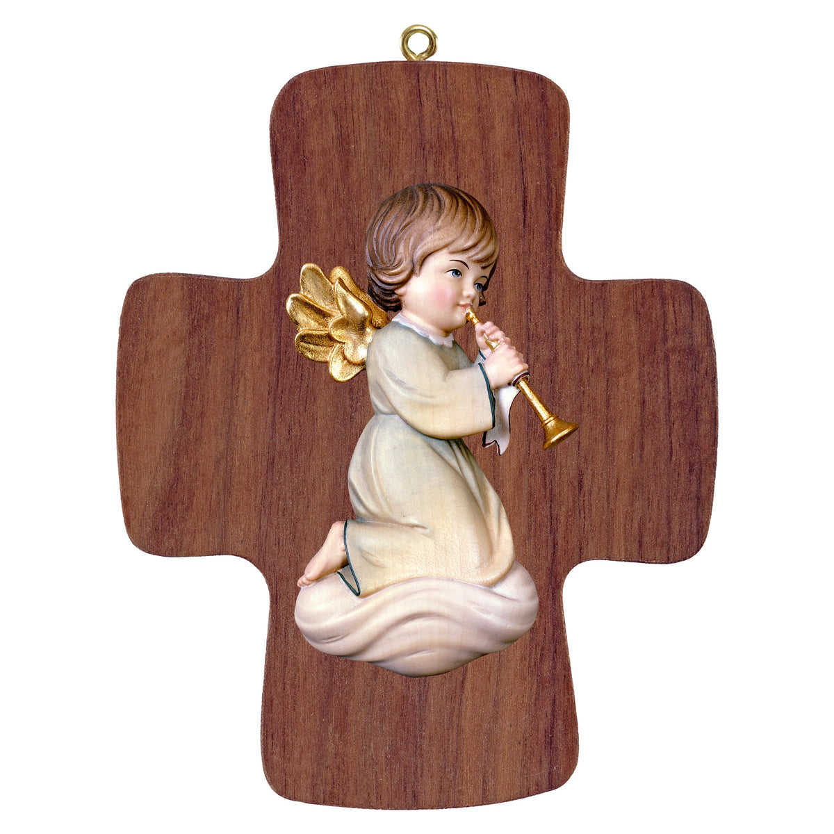 Cross with Pitti - angel with trombone