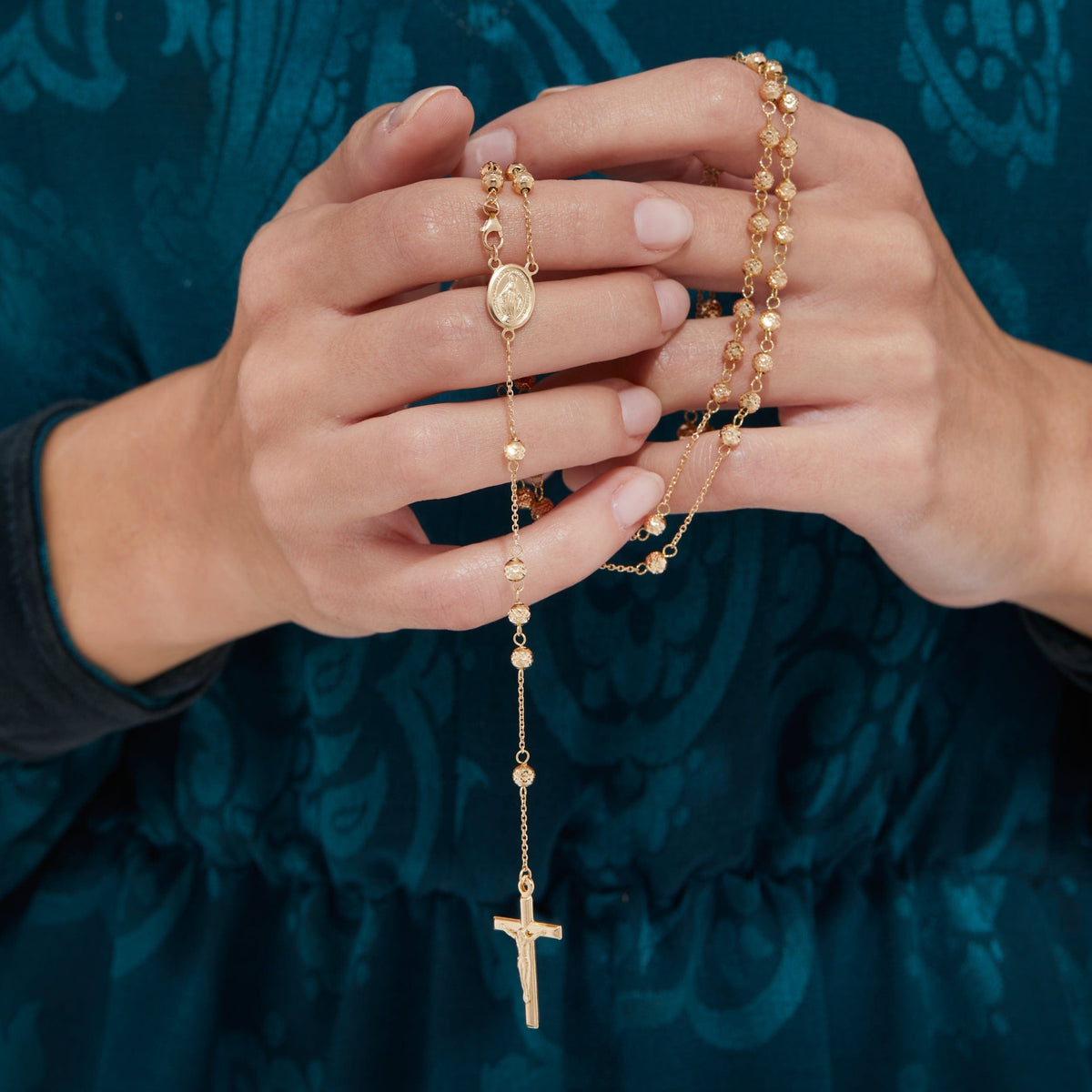 Five Decades Rosary in Yellow Gold