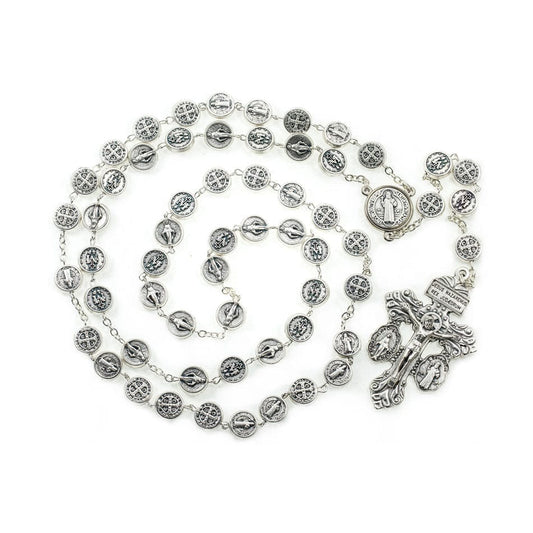 Forgiveness Rosary in Pewter