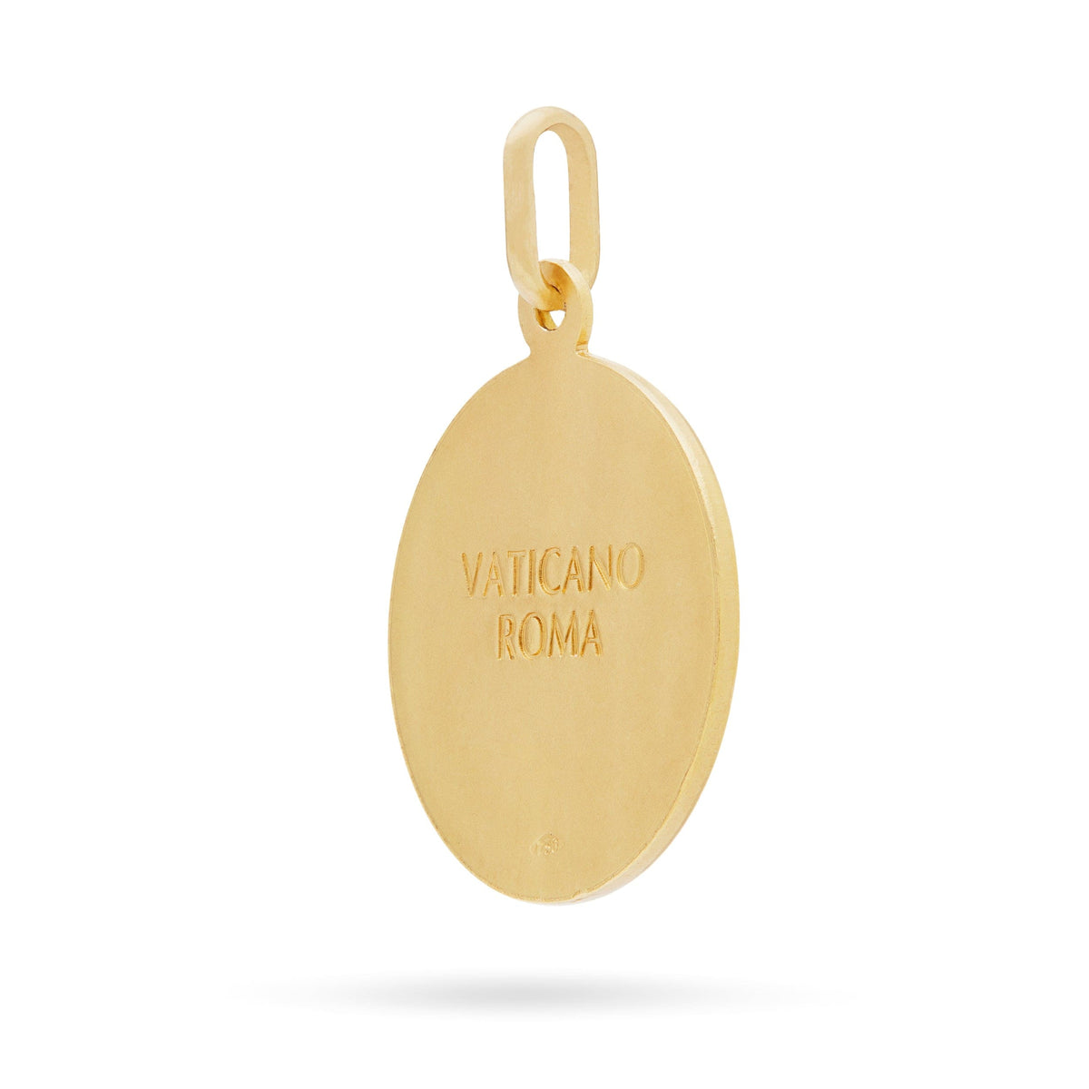 Yellow Gold St. Christopher Medal with Inscription