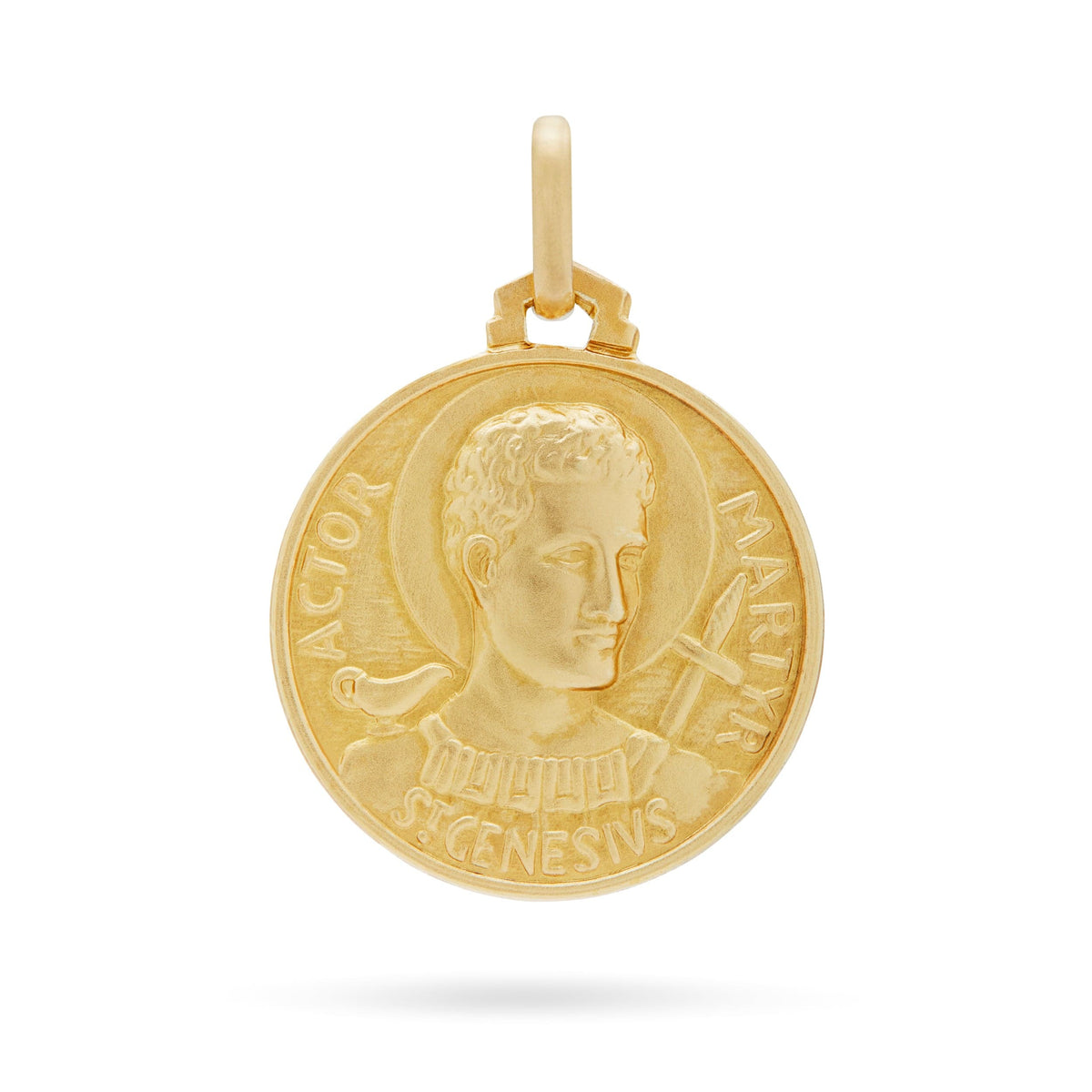 Yellow Gold Medal of St. Genesius of Rome