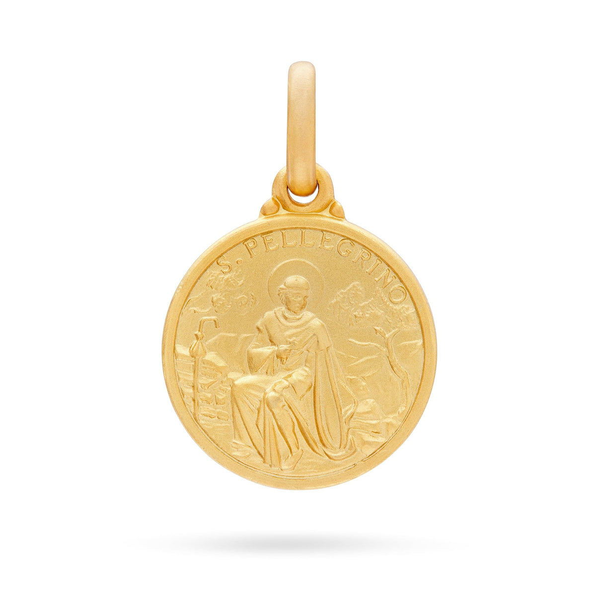 Yellow Gold Medal of St. Peregrine Laziosi