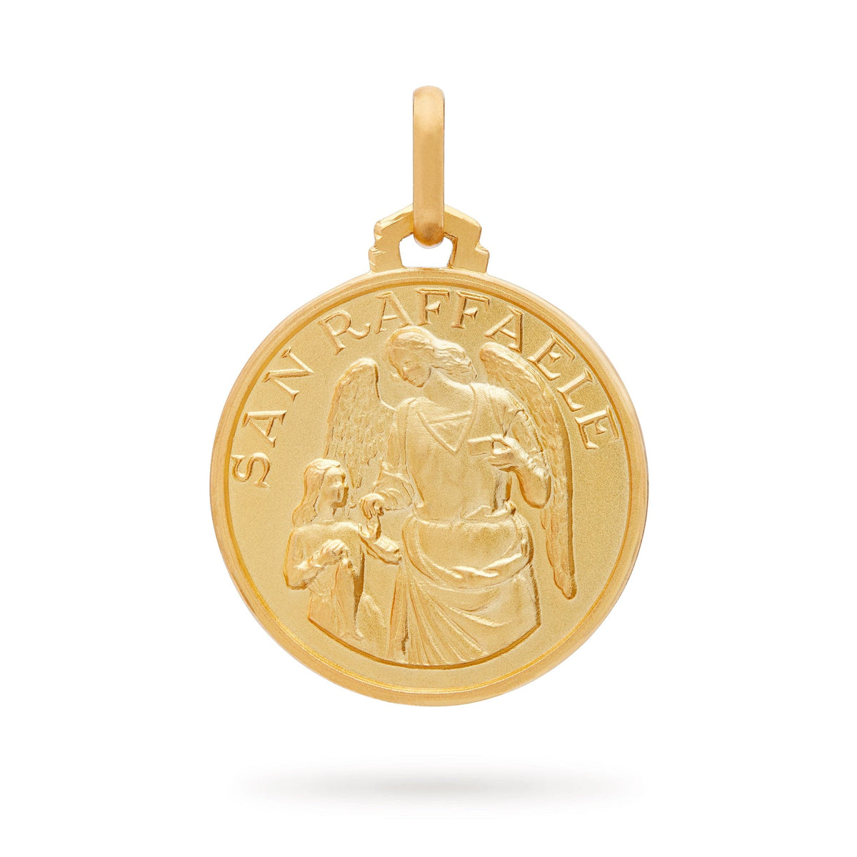 Yellow Gold Medal of St. Raphael the Archangel
