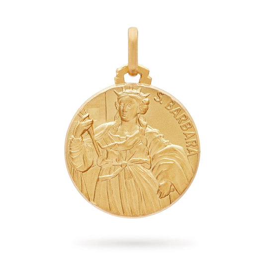 Yellow Gold Medal of St. Barbara