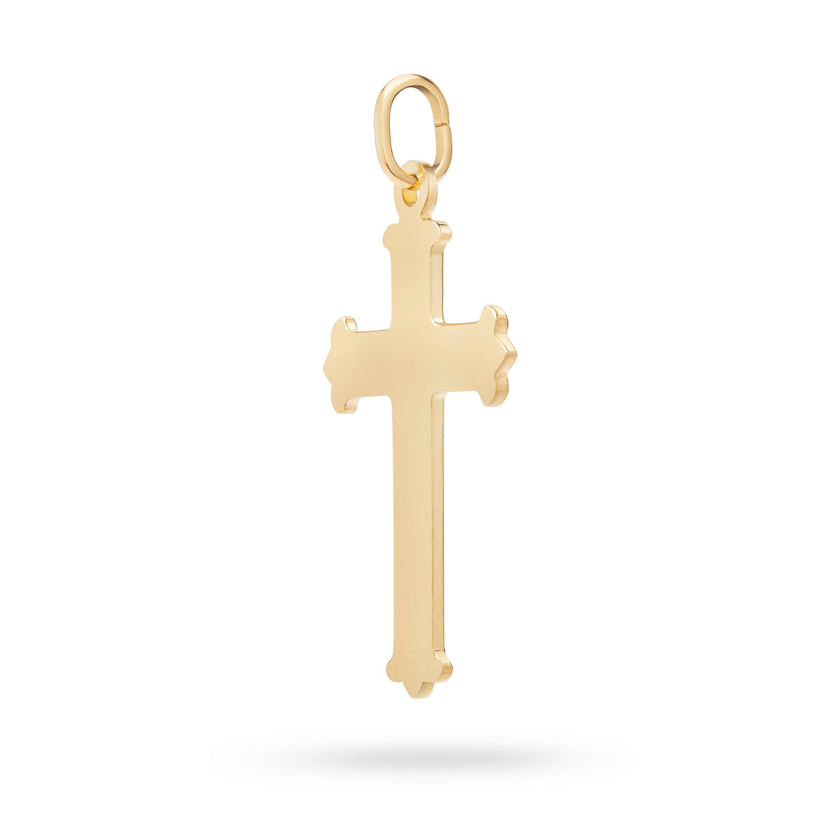 Gold Plated Plain Trefoil Cross