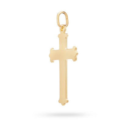 Gold Plated Plain Trefoil Cross