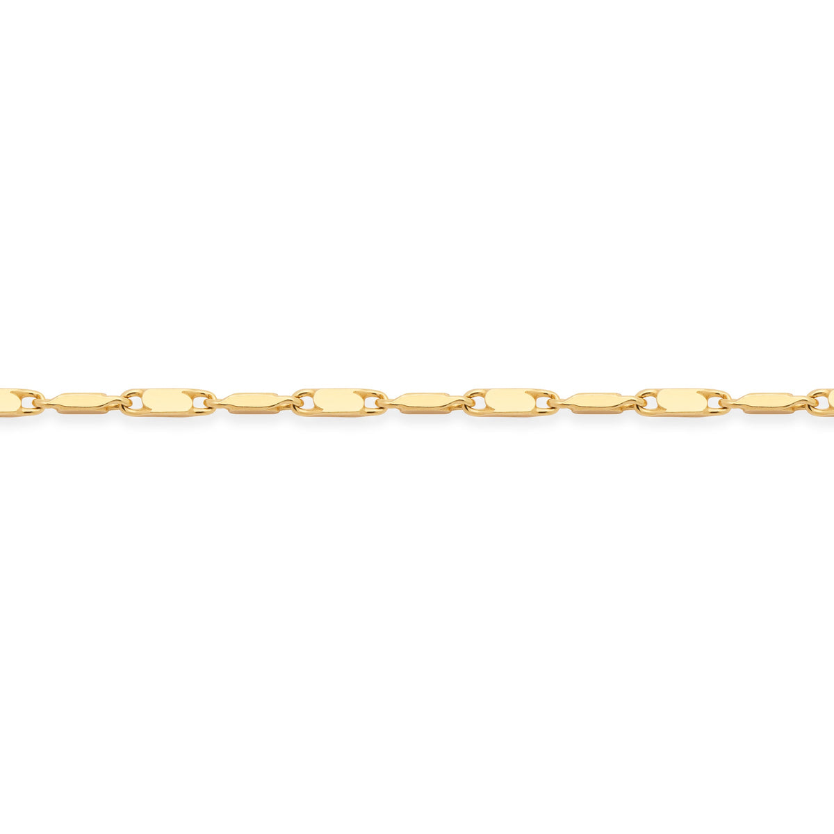 Gold-plated Sterling Silver Bar Link Necklace
