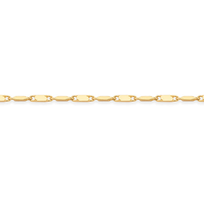 Gold-plated Sterling Silver Bar Link Necklace