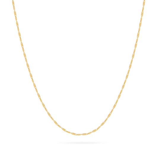 Gold-plated Sterling Silver Bar Link Necklace