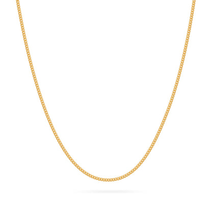 Gold-plated Sterling Silver Classic Curb Chain Necklace