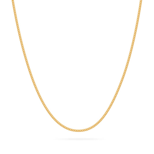 Gold-plated Sterling Silver Classic Curb Chain Necklace