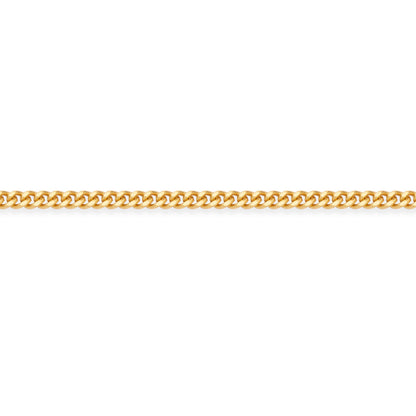 Gold-plated Sterling Silver Classic Curb Chain Necklace