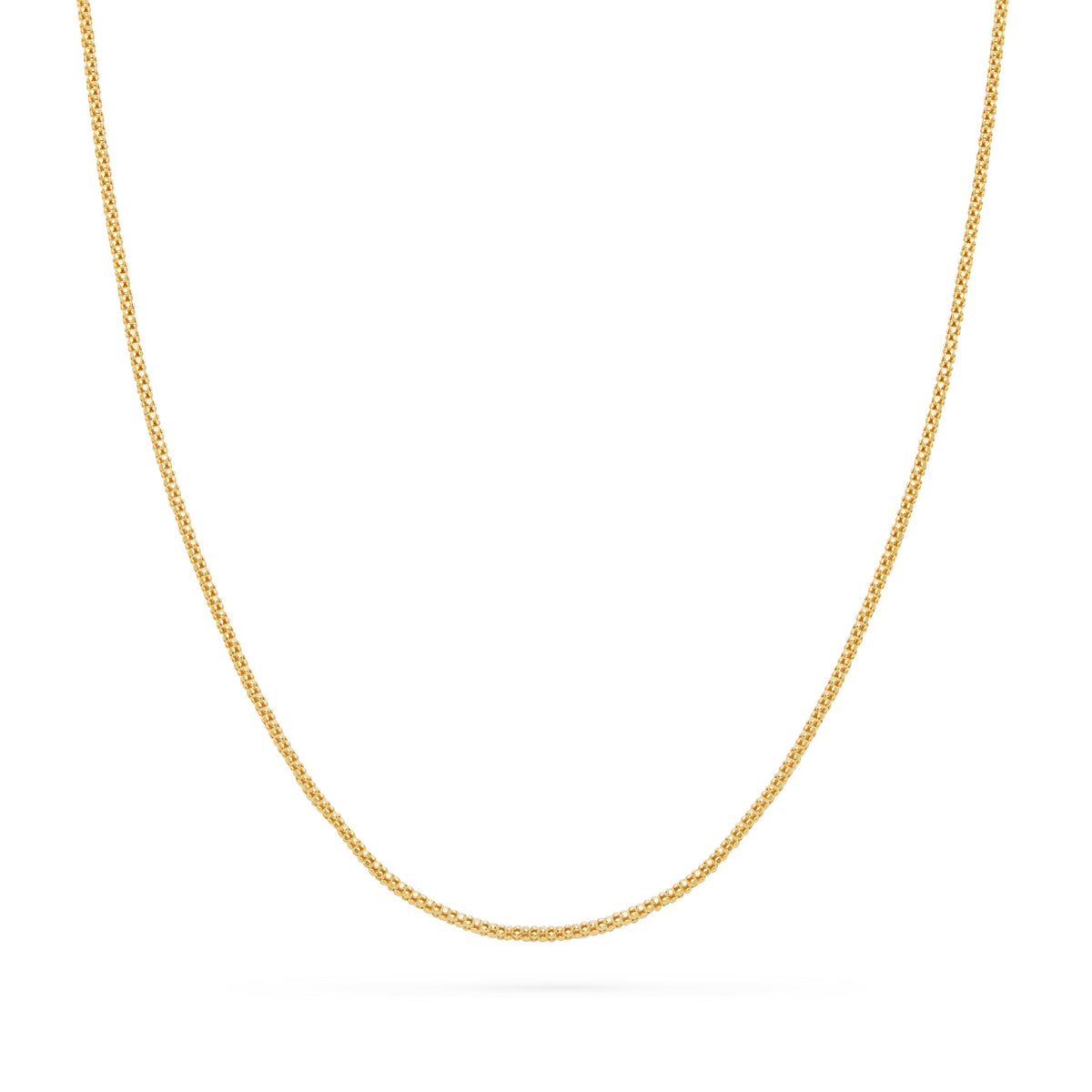 Gold-plated Sterling Silver Korean Chain Necklace