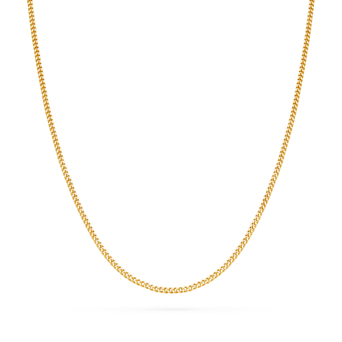 Gold-plated Sterling Silver Curb Chain Necklace