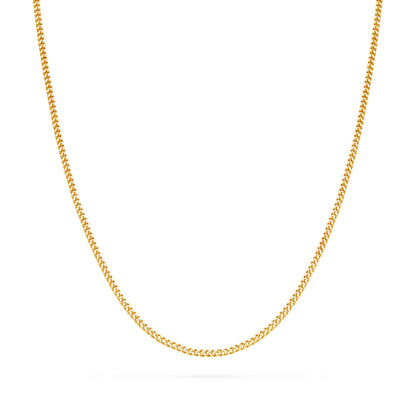 Gold-plated Sterling Silver Curb Chain Necklace