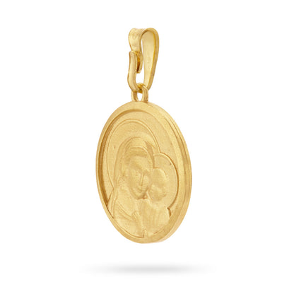 Gold-plated Sterling Silver Medal of Pope Leo XIV and Virgin Mary