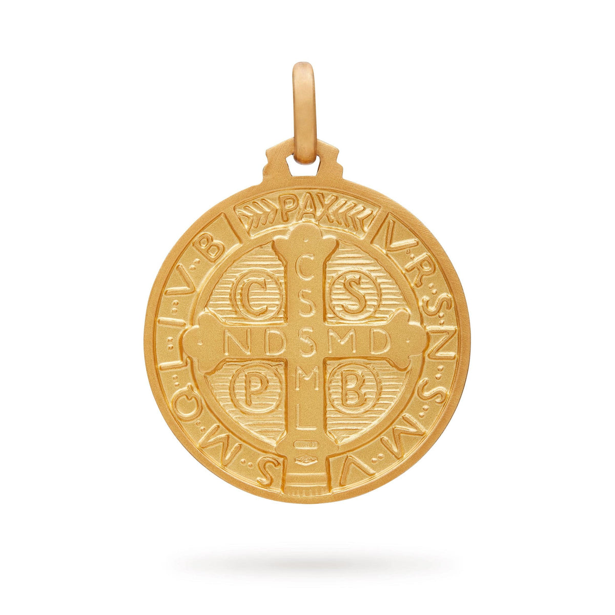 Gold-plated Sterling Silver Medal of St. Benedict of Nursia