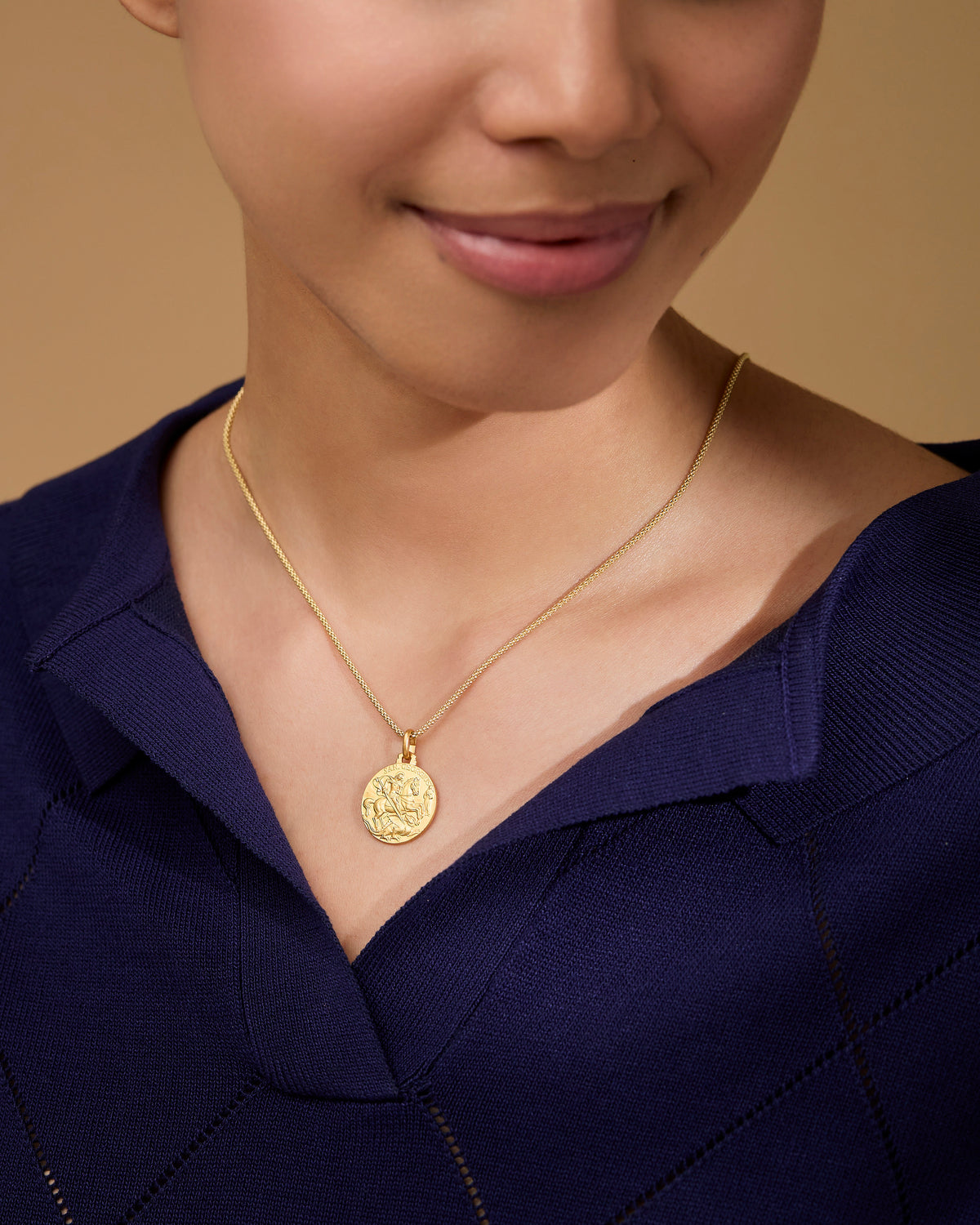 Gold-plated Sterling Silver Medal of St. George