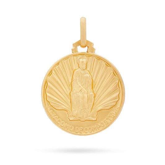 Gold-plated Sterling Silver Medal of St. James of Compostela