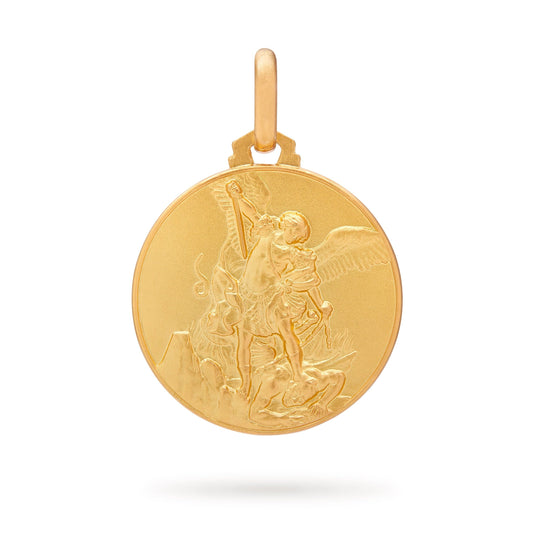 Gold-plated Sterling Silver Medal of St. Michael