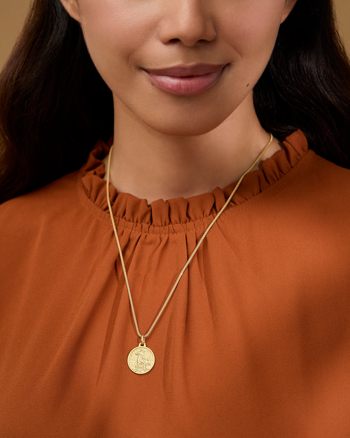Gold-plated Sterling Silver Medal of St. Roch