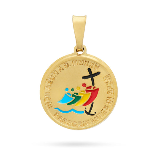 Gold-plated Sterling Silver Medal with Jubilee 2025 Logo