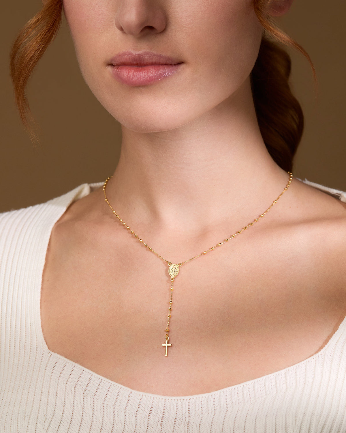 Gold-plated Sterling Silver Rosary