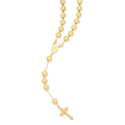Gold-plated Sterling Silver Rosary with Large Beads