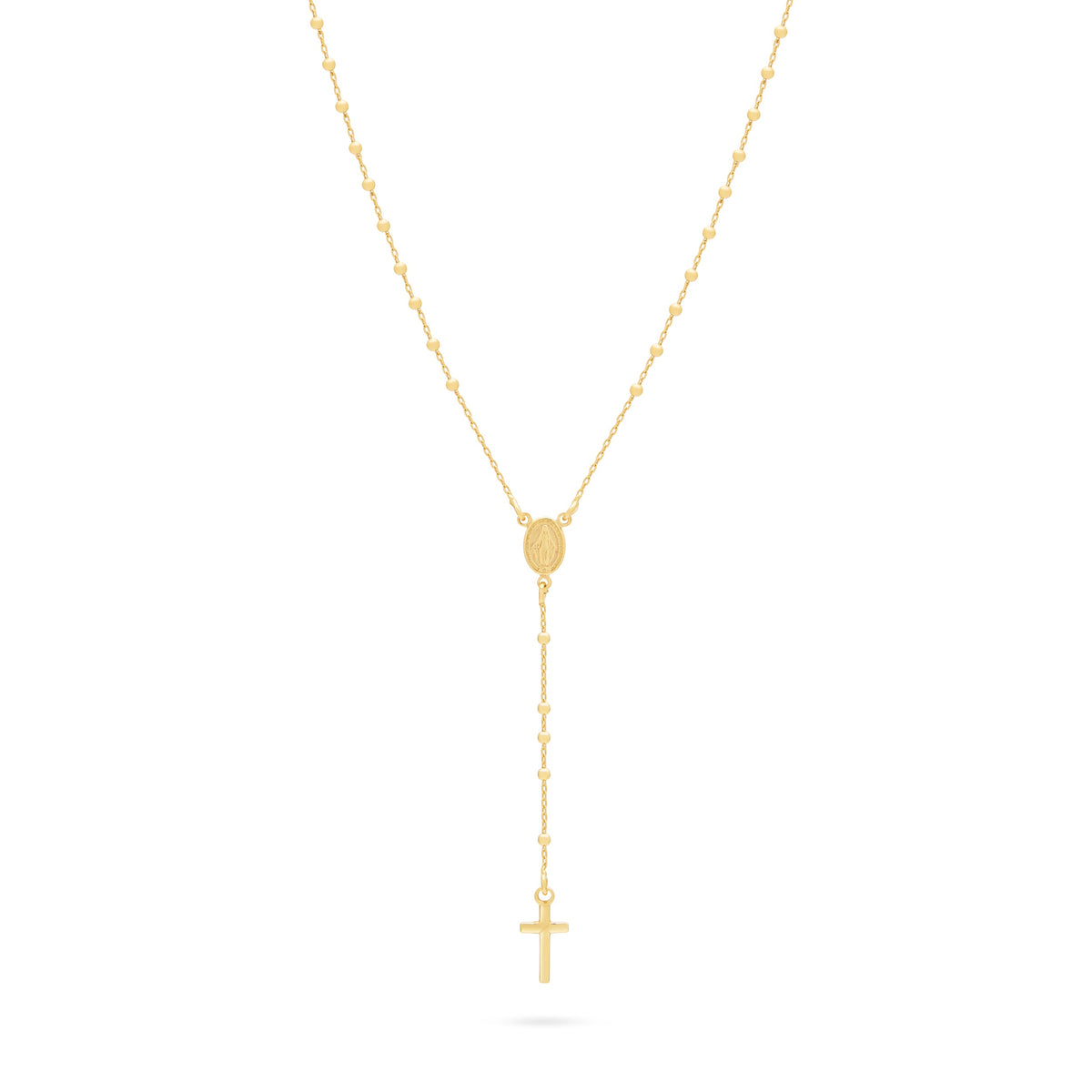 Gold-plated Sterling Silver Rosary with Small Beads