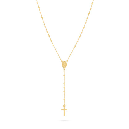 Gold-plated Sterling Silver Rosary with Small Beads