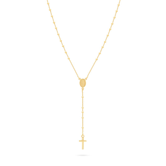 Gold-plated Sterling Silver Rosary with Small Beads