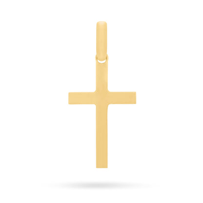 Gold-plated Sterling Silver Simple Cross Pendant