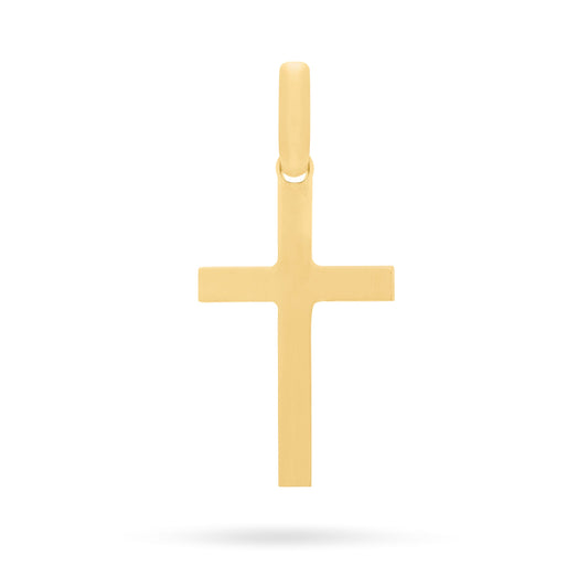Gold-plated Sterling Silver Simple Cross Pendant