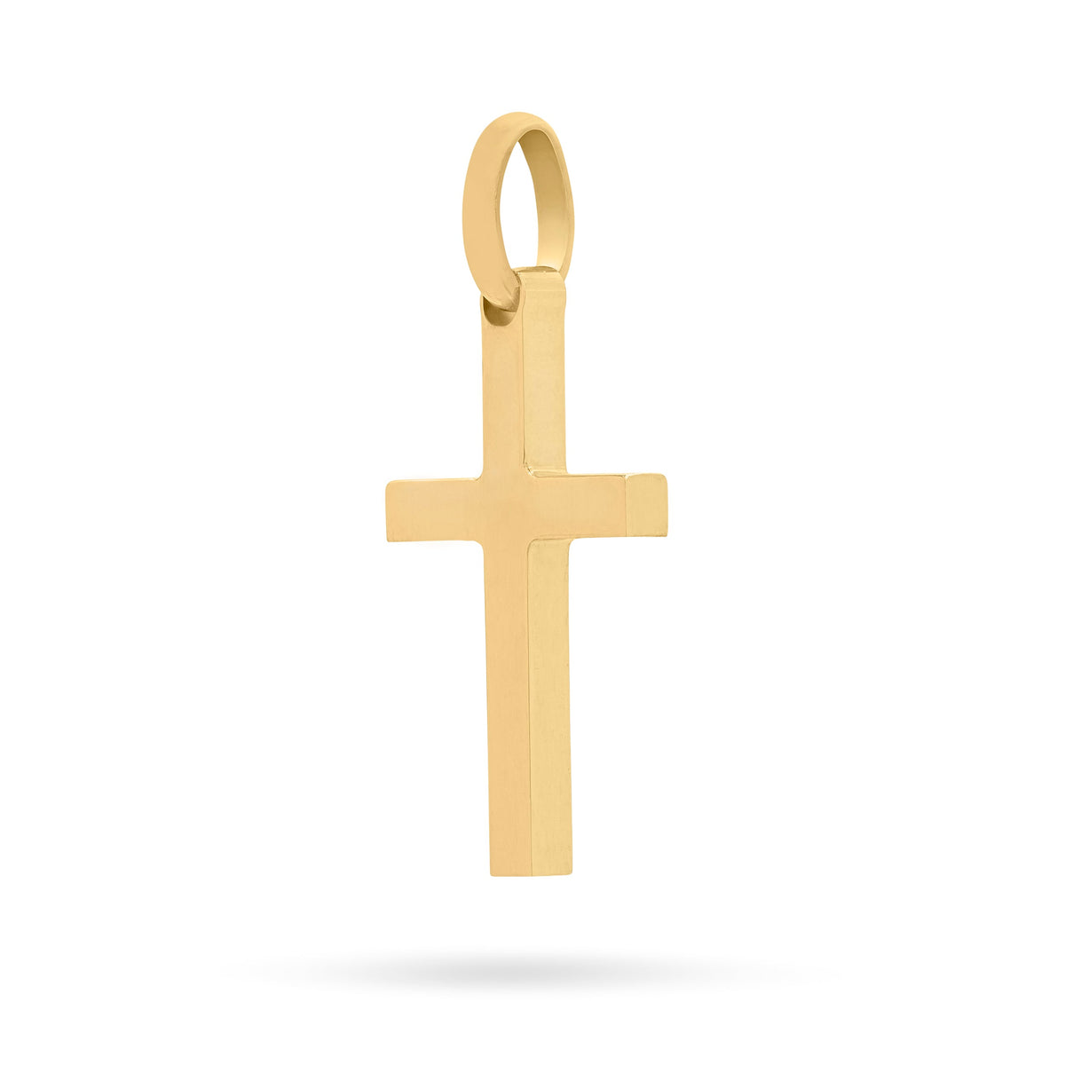 Gold-plated Sterling Silver Simple Cross Pendant