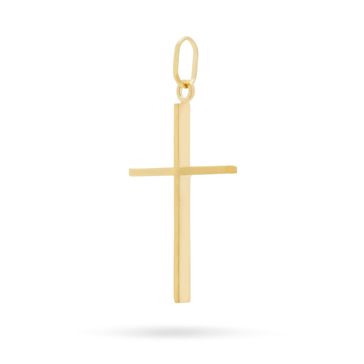 Gold-plated Sterling Silver Straight Cross Pendant