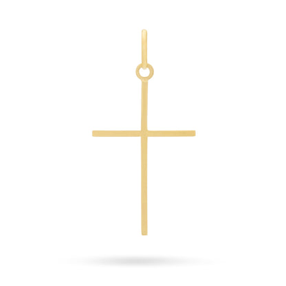 Gold-plated Sterling Silver Straight Cross Pendant