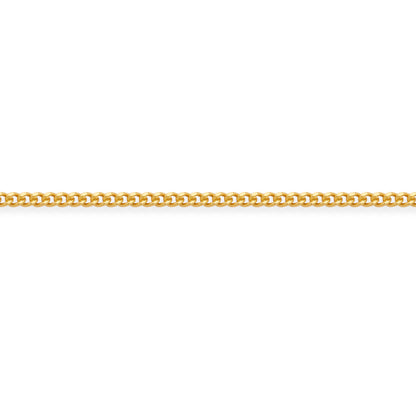 Gold-plated Sterling Silver Thin Curb Chain Necklace