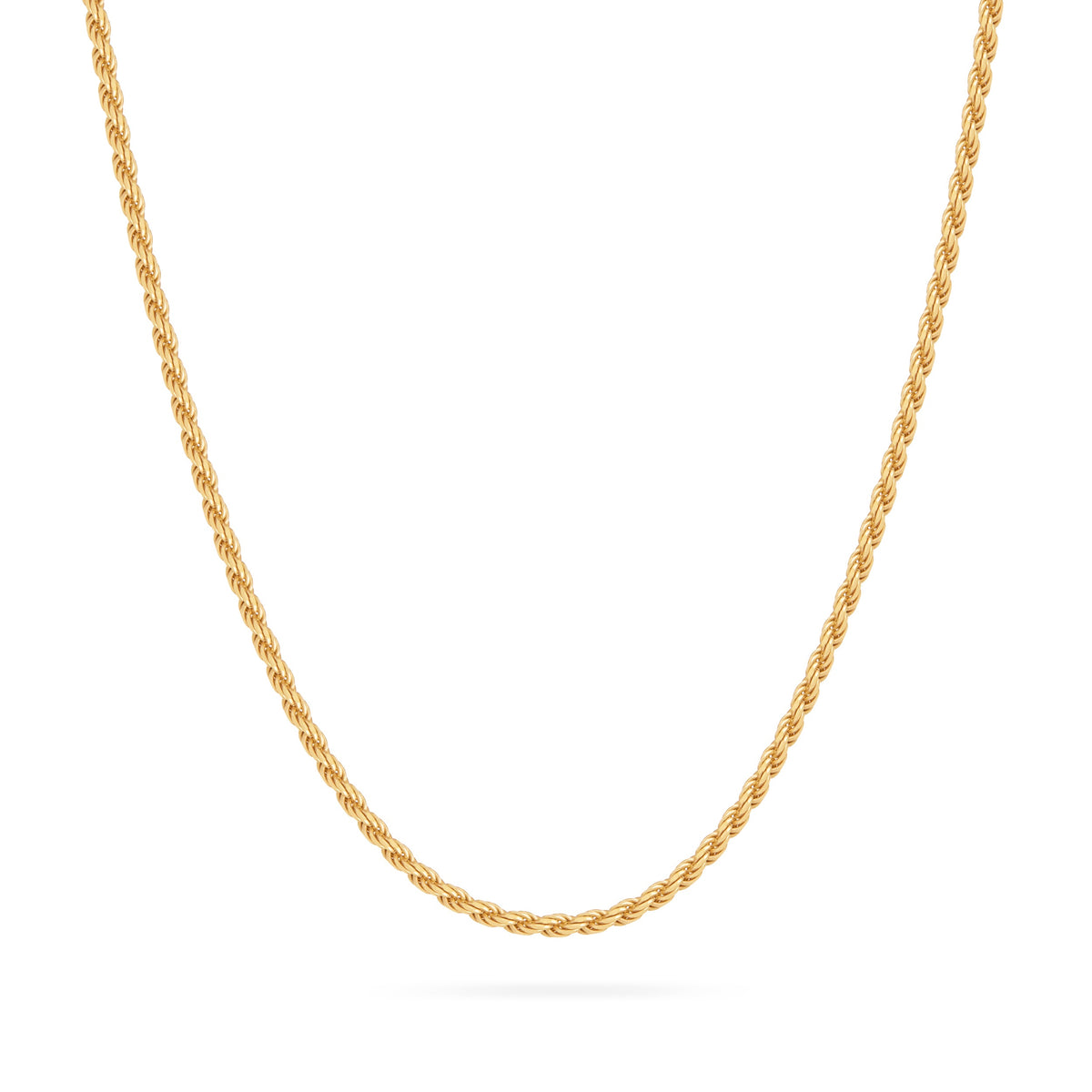 Gold-plated Sterling Silver Torchon Chain Necklace