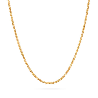 Gold-plated Sterling Silver Torchon Chain Necklace